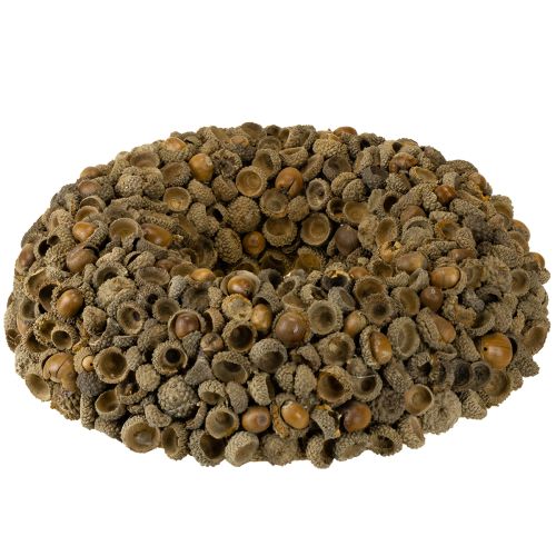 Itens Guirlanda de decoração de outono feita de bolotas guirlanda natural Ø30cm