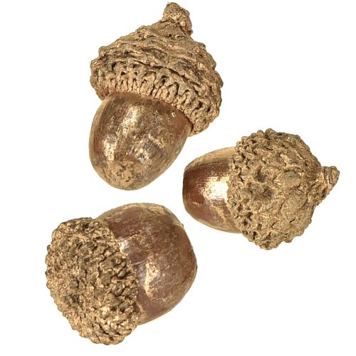 Itens Frutas douradas de outono, decorações festivas de outono, bolotas decorativas naturais, decoração de Advento Ø1,5 – 2,5cm L1,5 – 3cm 300g