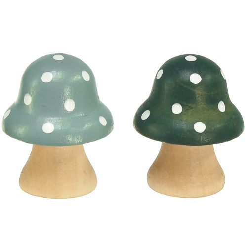 Itens Cogumelos de madeira cogumelos decorativos madeira mini agáricos mosca verde menta 4cm 12 un