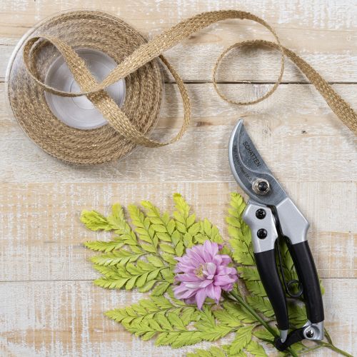 Itens Fita de juta, fita decorativa rústica, juta natural, dourada, 12 mm, 10 m