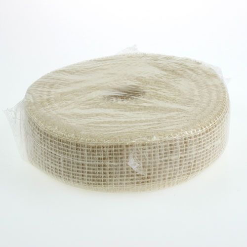 Itens Fita de juta branqueada 5cm 40m