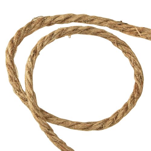 Itens Cordão decorativo de juta carretel de madeira rústico Ø5mm com 7m cada, 2 peças