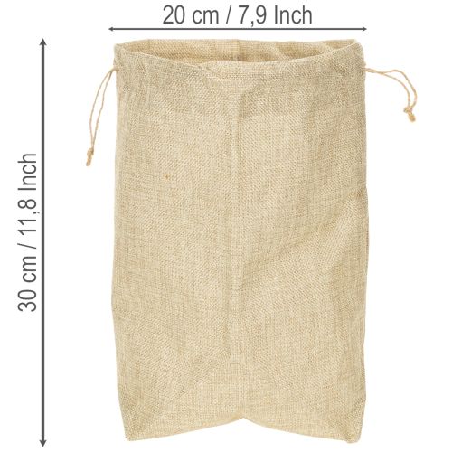 Sacola de juta 20×10cm A30cm Sacola para presente | Floristik24.pt