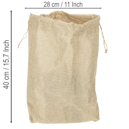 Saco de juta 28×10cm A40cm | Floristik24.pt