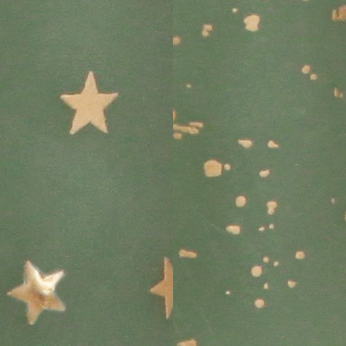 Itens Vela como árvore de Natal Vela de Natal verde ouro Ø4,5cm Alt.25cm 2 unidades