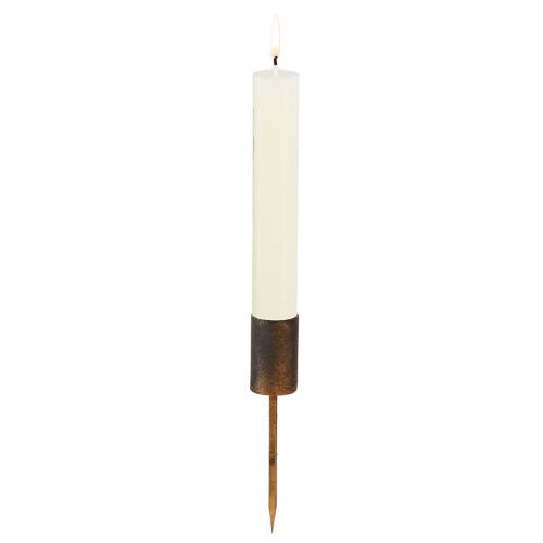Floristik24 Castiçal para velas em bastão Ø28mm pino ouro antigo 4 unidades