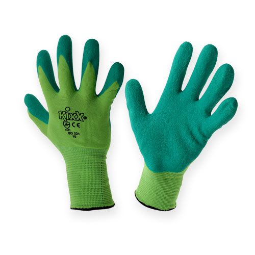 Itens Luvas de jardinagem de nylon Kixx tamanho 10 verde