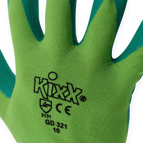 Itens Luvas de jardim de nylon Kixx tamanho 10 verde