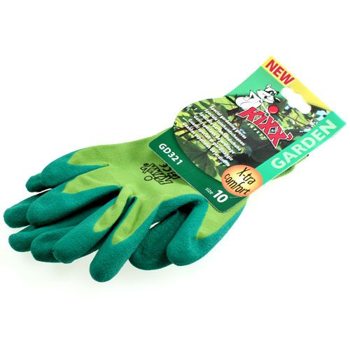 Itens Luvas de jardinagem de nylon Kixx tamanho 10 verde