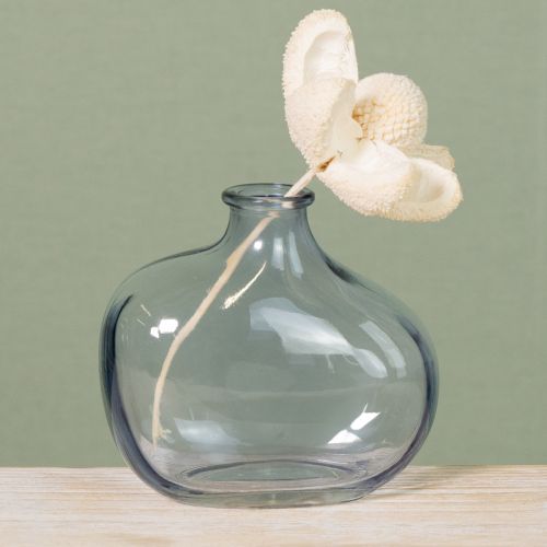 Itens Vaso de vidro pequeno transparente moderno mini vaso de vidro 11×6×10cm 3 peças