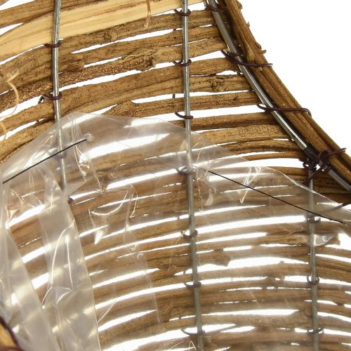 Itens Cesto para plantar com cabo cipó L18/22cm conjunto de 2