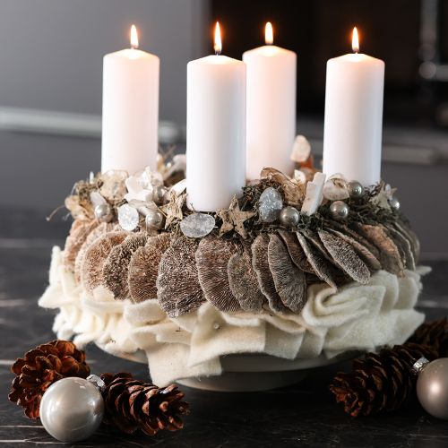 Itens Guirlanda de árvore de esponja natural para decoração 37cm