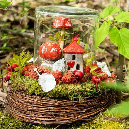 Guirlanda de videira Ø45cm marrom natural para decoração