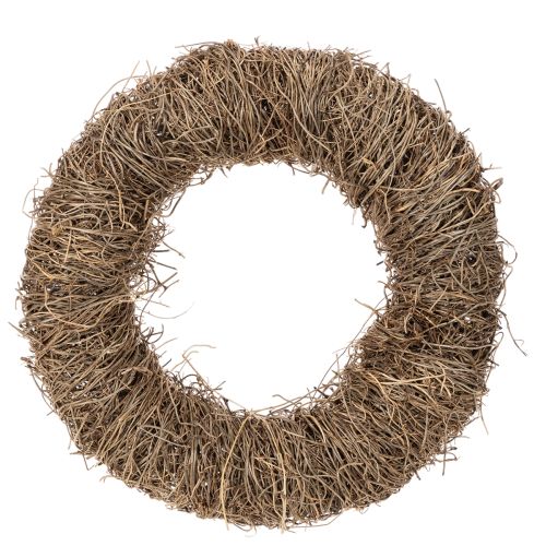 Guirlanda de videira em anel de 25 cm para artesanato e decoração.