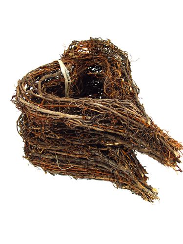 Floristik24 Guirlanda de ramo em forma de coração 20x25cm 4 peças naturais