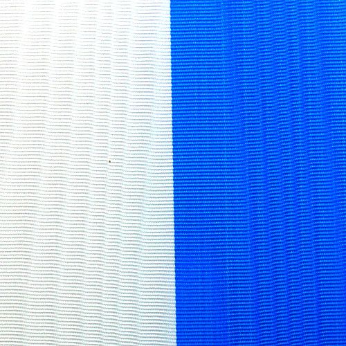 Floristik24 Coroas fitas moiré azul e branco 75 mm