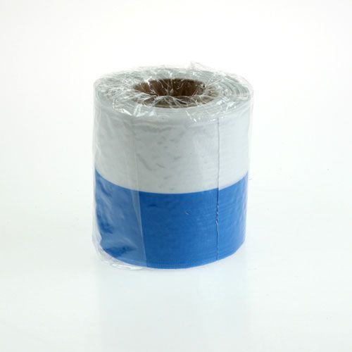 Floristik24 Coroas fitas moiré azul e branco 75 mm
