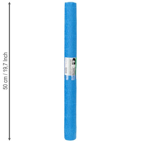 Itens Papel crepom qualidade florista azul 50x250cm