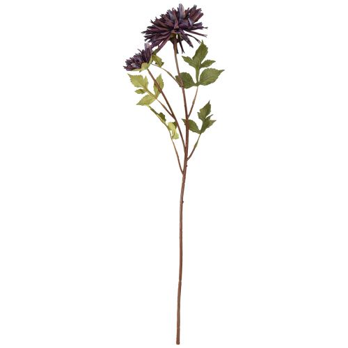 Itens Crisântemo artificial 2 flores roxas Ø5/11cm C70cm