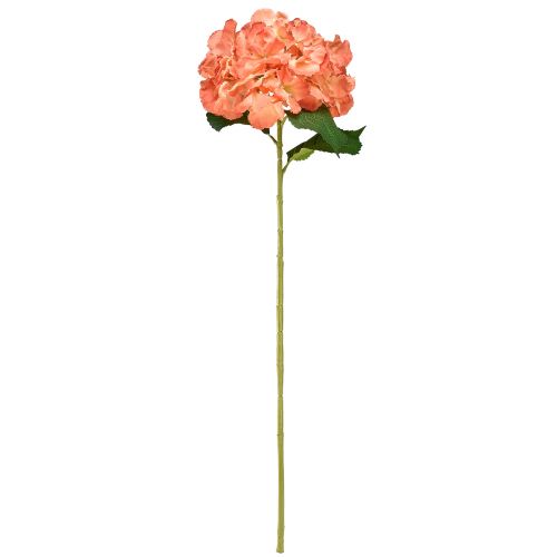 Itens Hortênsia artificial Flor decorativa gigante salmão Ø23cm C84cm