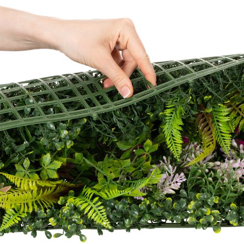 Parede vegetal artificial vertical de 100 x 55 cm | Floristik24.pt