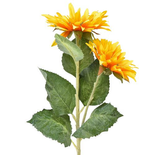 Floristik24 Girassóis artificiais amarelos 80cm