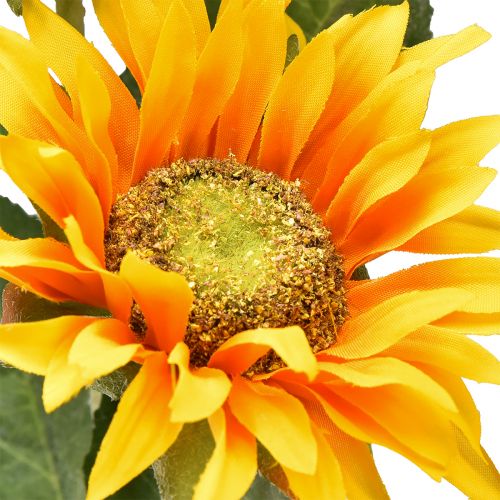 Floristik24 Girassóis artificiais amarelos 80cm