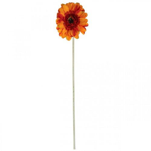 Itens Flor artificial gérbera, flor artificial laranja Ø11cm 50cm