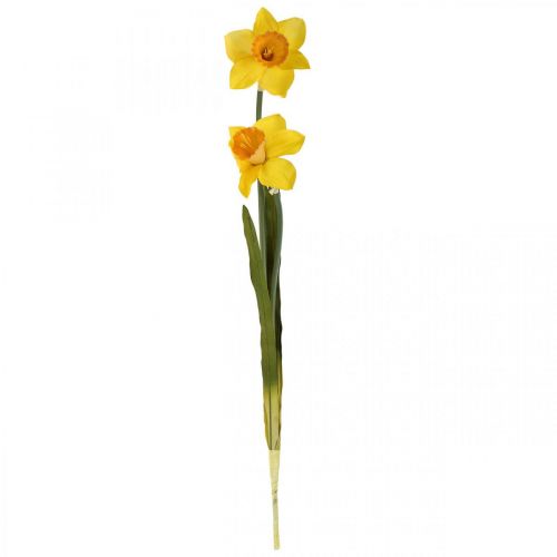Floristik24 Narcisos Artificiais Seda Flores Amarelas 2 flores 61cm