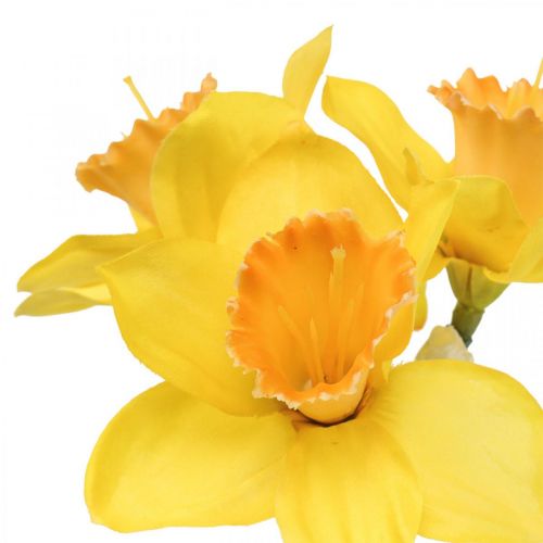 Itens Narcisos artificiais flores de seda narcisos amarelos 40cm 3uds