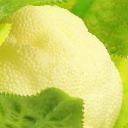 Itens Decoração vegetal de couve-flor artificial branco verde Ø9cm Alt.15cm