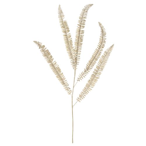 Itens Plantas artificiais de samambaia ramificada creme branco C120cm