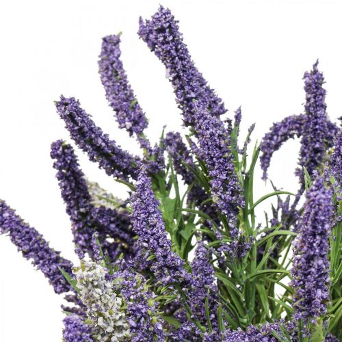 Planta artificial decorativa lavanda artificial arbusto branco roxo 46cm