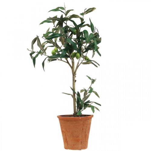 Floristik24 Oliveira artificial em vaso Planta artificial Azeitona Alt.63,5cm