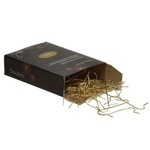 Itens Ganchos de decoração dourados cabides de bolas - cabides elegantes para bolas de Natal e decorações festivas - 50 peças