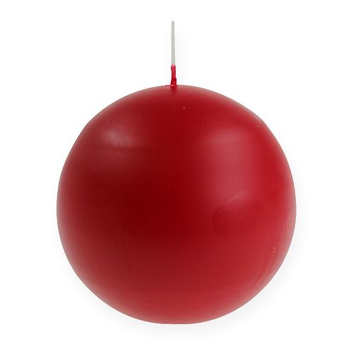 Floristik24 Velas bola 100mm vermelho 6pcs