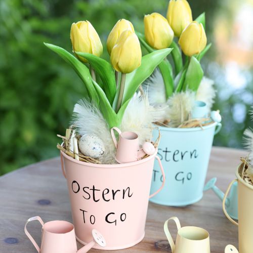 Itens Flor Artificial Tulipa Amarela Real Touch Primavera Flor H21cm