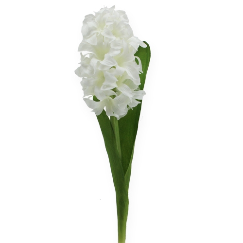 Floristik24.pt Flores de seda jacinto branco 33 cm - compre barato online