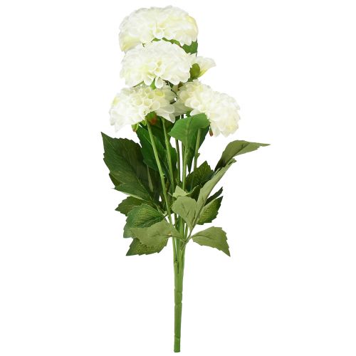 Itens Flores artificiais dálias decorativas brancas artificiais 50cm