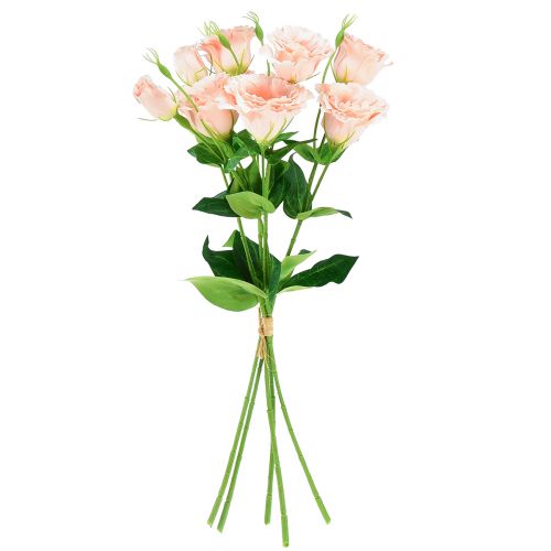 Itens Flores artificiais Eustoma Lisianthus rosa 52cm 5 un