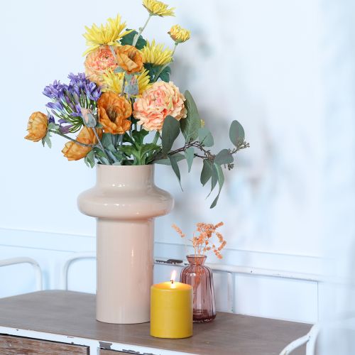 Itens Flores Artificiais Flor de Papoila Artificial Papoila Decorativa Laranja 48cm