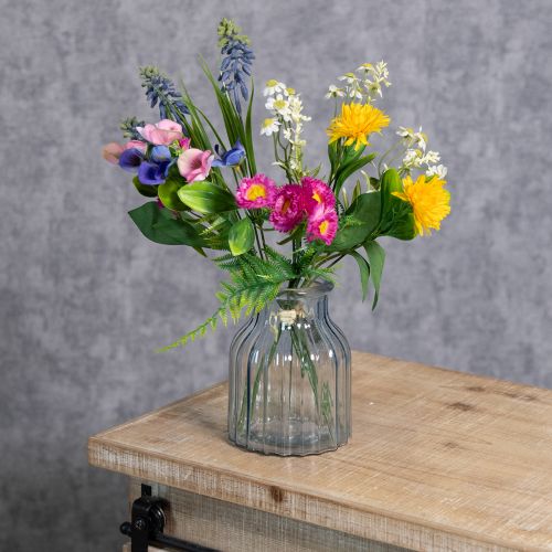 Itens Buquê de flores artificiais, decoração de primavera para sala de estar e escritório, 37 cm