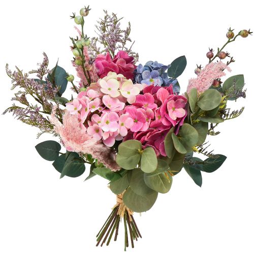Itens Buquê de flores artificiais hortênsias artificiais flores artificiais 50cm