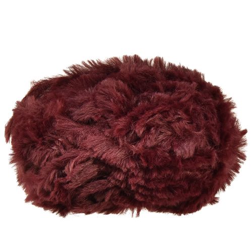 Itens Cordão de pele sintética, cordão decorativo fofo, bordô, 50g, 30m