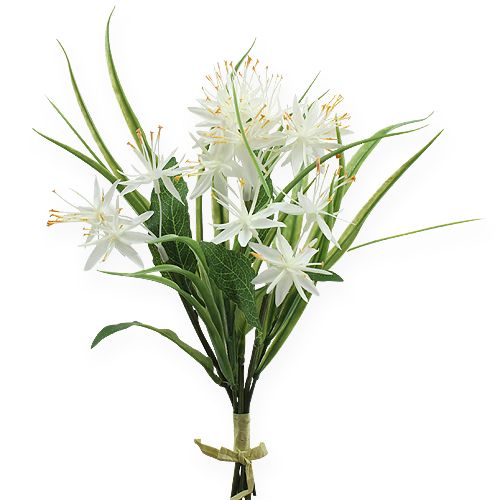 Floristik24 Buquê decorativo branco 28cm