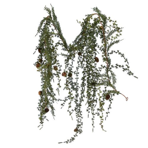 Floristik24 Guirlanda de lariço verde com cones 180cm