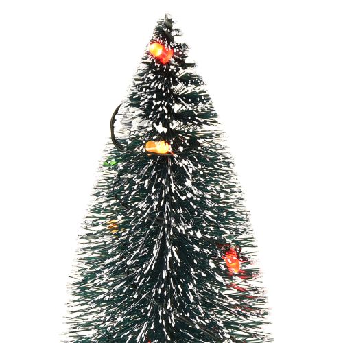 Itens Mini árvore de Natal artificial LED para bateria 16 cm 2 peças