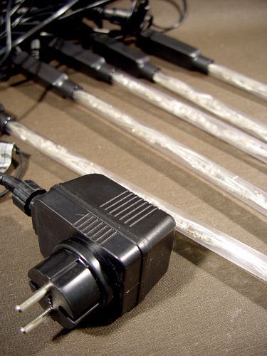 Floristik24 Cadeia de luzes LED floco de neve branca de Natal 5m