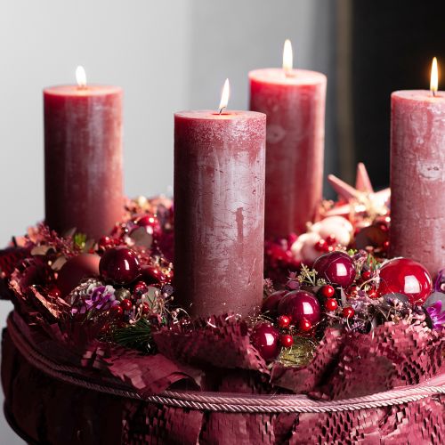 Floristik24 Ramos de frutas vermelhas brilhantes - ideais para decorações festivas, 30 cm - conjunto de 6