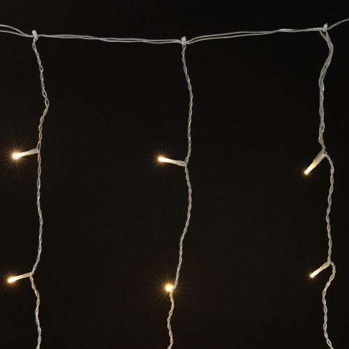 Cortina de luz 120 LED corrente de luz branco quente 100×180cm